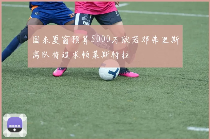 国米夏窗预算5000万欧若邓弗里斯离队将追求帕莱斯特拉